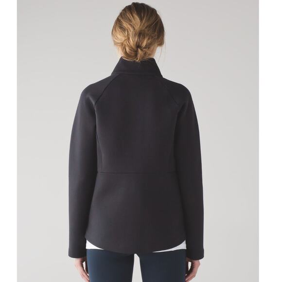 Lululemon Jacket Womens 4 Black Going Places Knit Full Zip Pockets - Picture 6 of 13